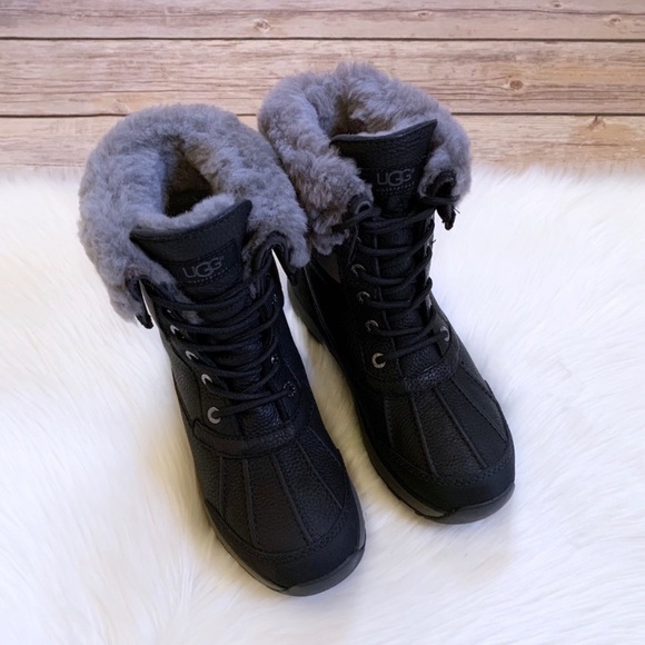 UGG Women’s Adirondack III Black Waterproof Boots - Picture 5 of 11